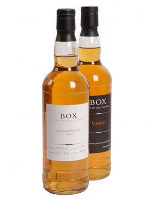 Some Box indy-bottled Scotch