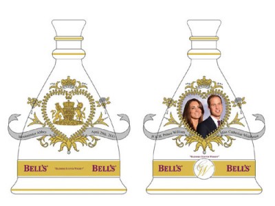 Bells Royal Wedding Decanter draft - actual design will differ