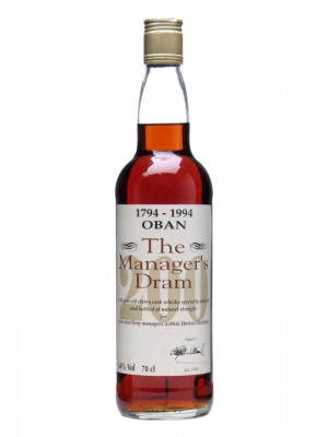 The frankly awesome Oban 16yo Dark Sherry 200th Anniversary Manager's Dram